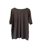 White Crow Shirt Women Size Small Ribbed Knit Short Sleeve V Neck Preppy Modern Photo 1