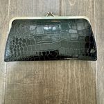 Black Faux Croc Wallet Clasp Frame | Accordion Card Slots | NWOT Photo 2