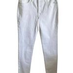 Madewell Y2K  Women Jeans 31 White Skinny Button Fly Raw Hem‎ Retro 90s Denim NEW Photo 0