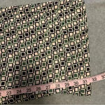 ZARA  geometric wide leg pants black cream green size S Photo 3