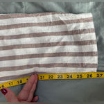 Anthropologie ‎ Beige and White Striped Linen Blend Pants Size 4 EUC Photo 7