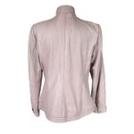 Bradley By Bradley Bayou long sleeve zip up soft rose pink/purple leather jacket Photo 4