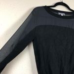 Jos. A. Bank Joseph A Black Sweater with Sheer Details Womens S Preppy Whimsigoth Pullover Photo 2