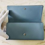 Michael Kors Jet Set Travel Powder Blue Leather Carryall Wallet Photo 4