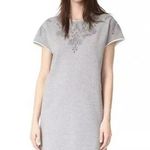 Rag and Bone Jeans Eyelet Embroidered Gray Dress Short Sleeve Womens Medium Grey Photo 0