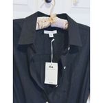 NWT Babydoll Milkmaid Puff Sleeve Shirt Dress Medium Black Whimsigoth Cottage Photo 6