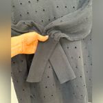 J. SOCIETY New York Black 100% Cotton Eyelet V Photo 2