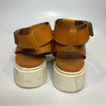 Franco Sarto Wallow cognac leather sandals women’s size 10 casual summer trendy Photo 4