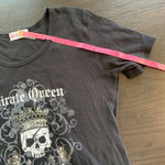 Y2K Yachtclub Pirate Queen T Shirt XL Old Town San‎ Diego CA Graphic Top Bling Black Photo 10