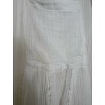 Free People Splice Up Shirtdress Tunic Size Large Ivory Oversize Boho Casual Photo 8