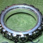 Gucci  Interlocking G Flower Ring Ag925 Photo 5