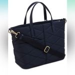 Radley London Blue Quilted Tote with Silver Accents Photo 4