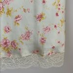 ZARA  FLORAL SATIN SHORT DRESS LACE Size XS Yellow Photo 3