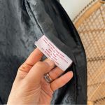 Anne Klein vintage ak black long leather jacket size large *flawed* Photo 5