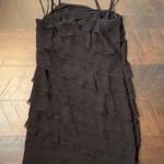 White House | Black Market  Black Ruffle Dress Photo 11