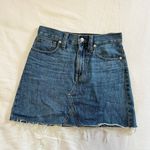 Madewell Rigid Denim A-Line Mini Skirt in Lakeline Wash: Eco Edition Photo 6