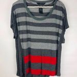 Calvin Klein Jeans | Gray and Red Blouse Photo 0