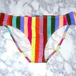 Salt + Cove New Cabana Stripes Shirred Tab Side Hipster Bikini Bottom Size Large Photo 3