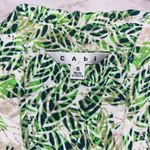 CAbi | Faux Wrap Midi Dress Floral | White & Green | Women's | S Photo 4