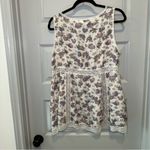 Victoria's Secret VTG  White/Purple Floral Print Silk Pajama Top size L Photo 7