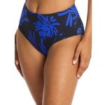 Sea Level Tradewind Night Sky High Waist Floral Print Bikini Swimsuit Bottoms 8 Blue Photo 0
