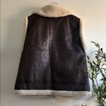 Aerie  Cream Sherpa Vest Photo 4