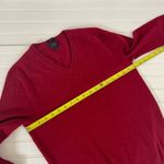 J.Crew Men’s Merino Wool Burgundy Slim Fit V-Neck Pullover Sweater Size S Photo 6