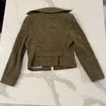 ZARA  Woman Cropped Military Style DoubleBreasted Jacket Womens Large Olive Green Photo 5