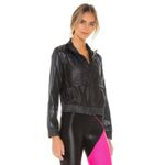 Koral Black Mesh Full Zip Rain Zephyr Bomber Jacket Women's Size Small S Photo 2