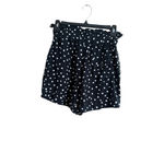 Topshop Women's High Waist Polka Dot Shorts in Black and White, Size 4 Photo 3