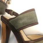 Coach  Daria Platform Sandals Heels Olive Green 9B Photo 8