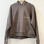 Lonely Ghost Unisex Long Sleeve Embroidered Logo Pockets Hoodie Size Large Grey Photo 0