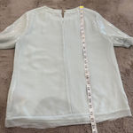 Ted Baker Sequin Top Women's Size 2 Light Blue Party Classy Minimalist Wedding Photo 13