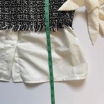 Anthropologie Mare Mare x Black and White Tweed Blouse Size Small Photo 4