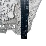 White Lace Kimono Cardigan Plus XL/2XL Sheer Boho Embroidered Crochet Hem Size 1X Photo 7
