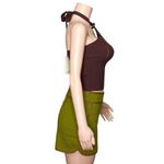 Sézane  Selin Quilted Shorts, Olive Green, FR36/US4 Photo 12