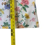 Pykettes Floral Blazer Jacket Women's Open Front Lightweight Cropped White Size M Photo 10