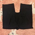 Maeve  For Anthropologie The Colette Full-Length Wide-Leg Pants 32x26 Black Linen Photo 6