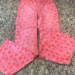 BDG  Pink Floral Women's Flare Jeans Photo 4