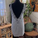 ZARA Trafaluc Blue & White Gingham Check Open Back Sleeveless Ruffle Mini Dress Photo 1