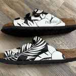 Birkenstock Papillio by Black White Floral Triple Strap Sandals Women’s 38 L7 M5 Photo 5