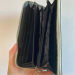 Rebecca Minkoff Blue Continental Wallet Pebbled Leather Photo 6