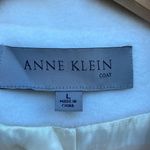 Anne Klein White Angora Wool Peacoat Double Breasted Jacket Size Large (40) Photo 2