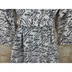Victoria's Secret Victoria’s Secret Robe XS/S White Black Love Script Fleece Belted Shawl Collar Photo 9