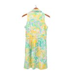 Lilly Pulitzer Essie Shirt Dress Lilly's Pink Lilet Sleeveless Floral Ruffle 6 Photo 3