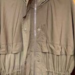 Athleta Women Olive Green Athletic Rain/Windbreaker Jacket Photo 4