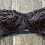 Free People Intimately  Pink and Black Lace Strapless Bra 34D Photo 0