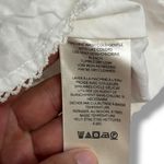 Anthropologie Cream Off-White Square-Neck Puff-Sleeve Tiered Dress – Large Photo 8