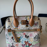 Dooney & Bourke  Disney Sketch Satchel Crossbody Bag White Tan Multicolor Photo 0