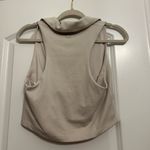 Beyond Yoga  Heathered Collared Crop Top Photo 3